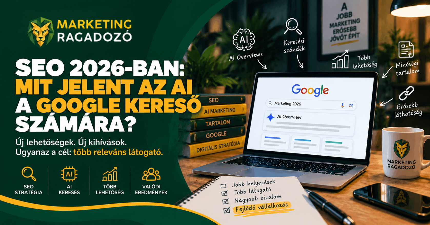SEO 2026-ban: Mit jelent az AI a Google kereső számára?
