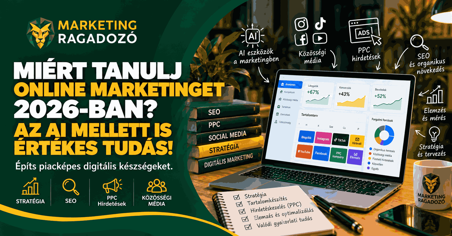 Miért tanulj nálunk online marketinget 2026-ban?