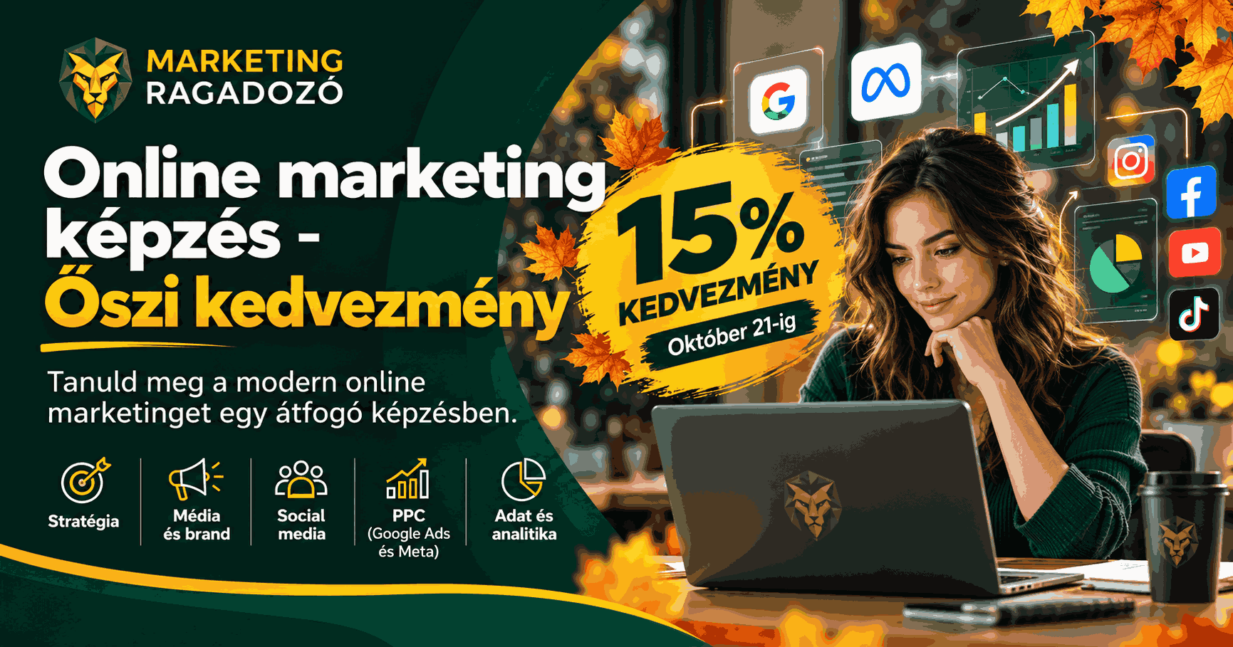 Online marketing képzés - Őszi kedvezmény